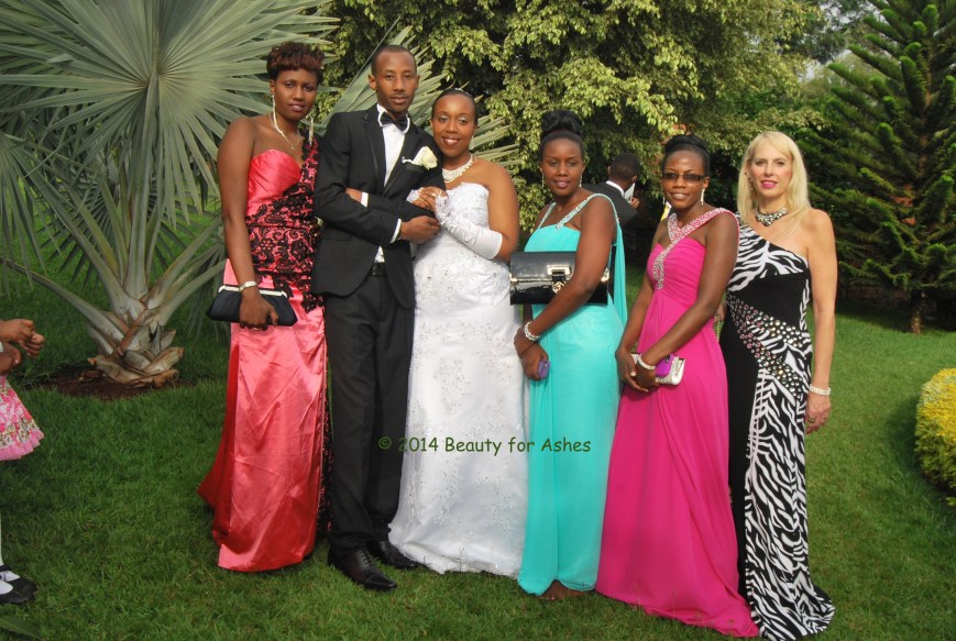 Mireille, Eric, Redempta, Alice, me and my Mom Glori